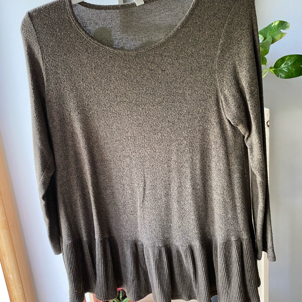 Peplum long sleeve